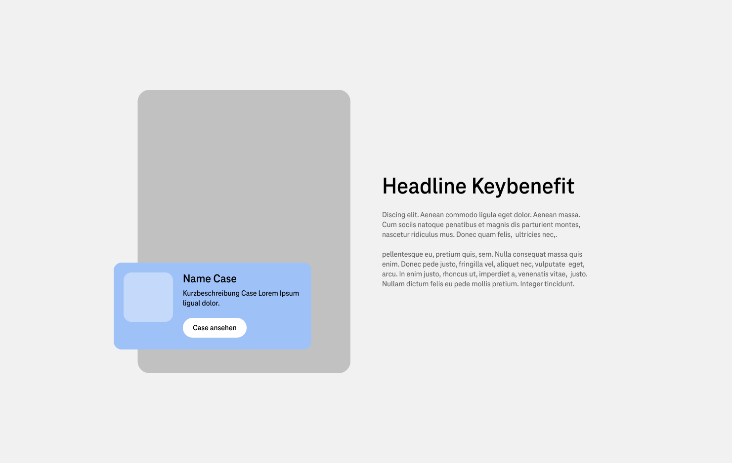 Single-Teaser Modul mit Case-Verlinkung