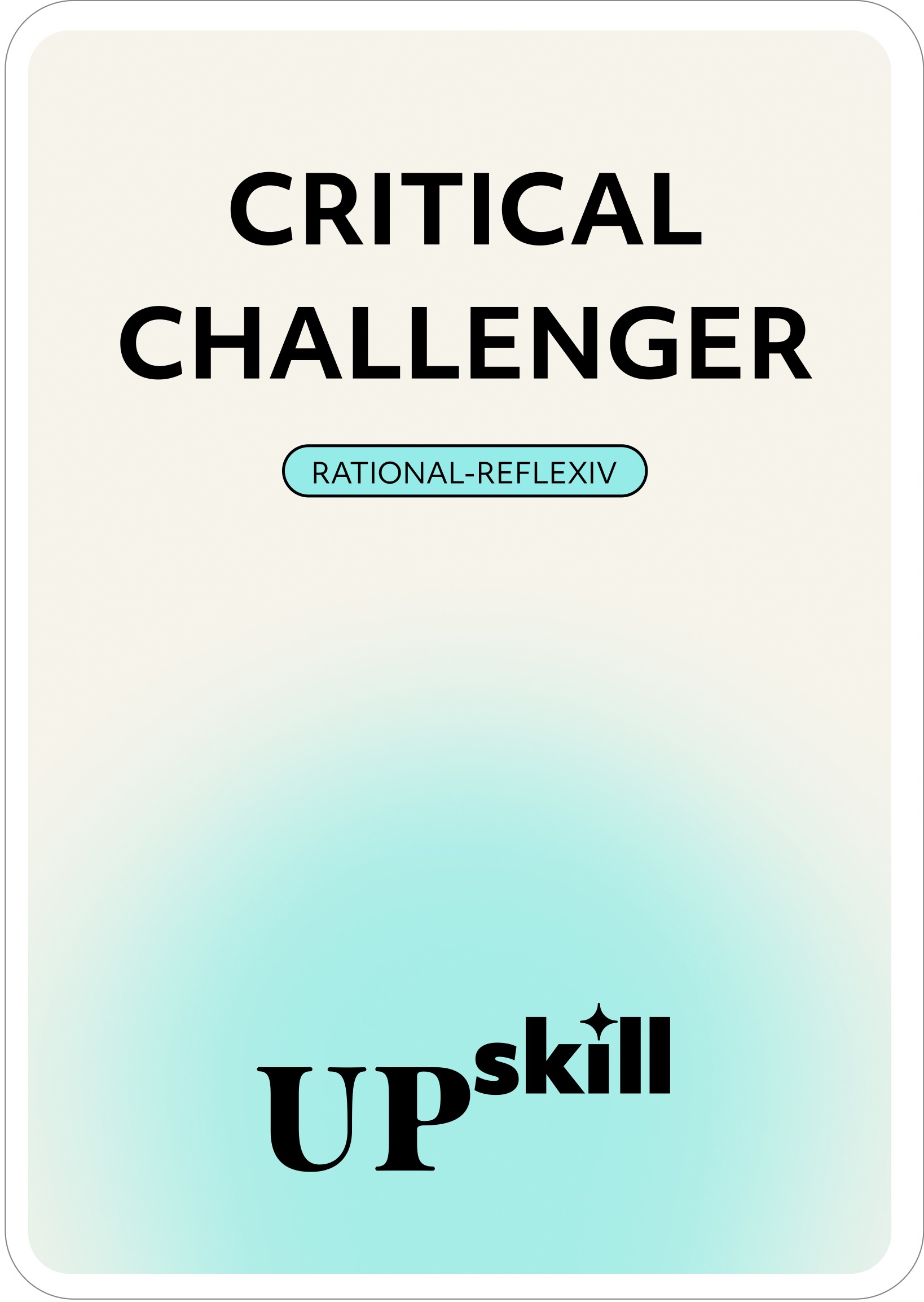Critical Challenger – Rollenkarte Vorderseite