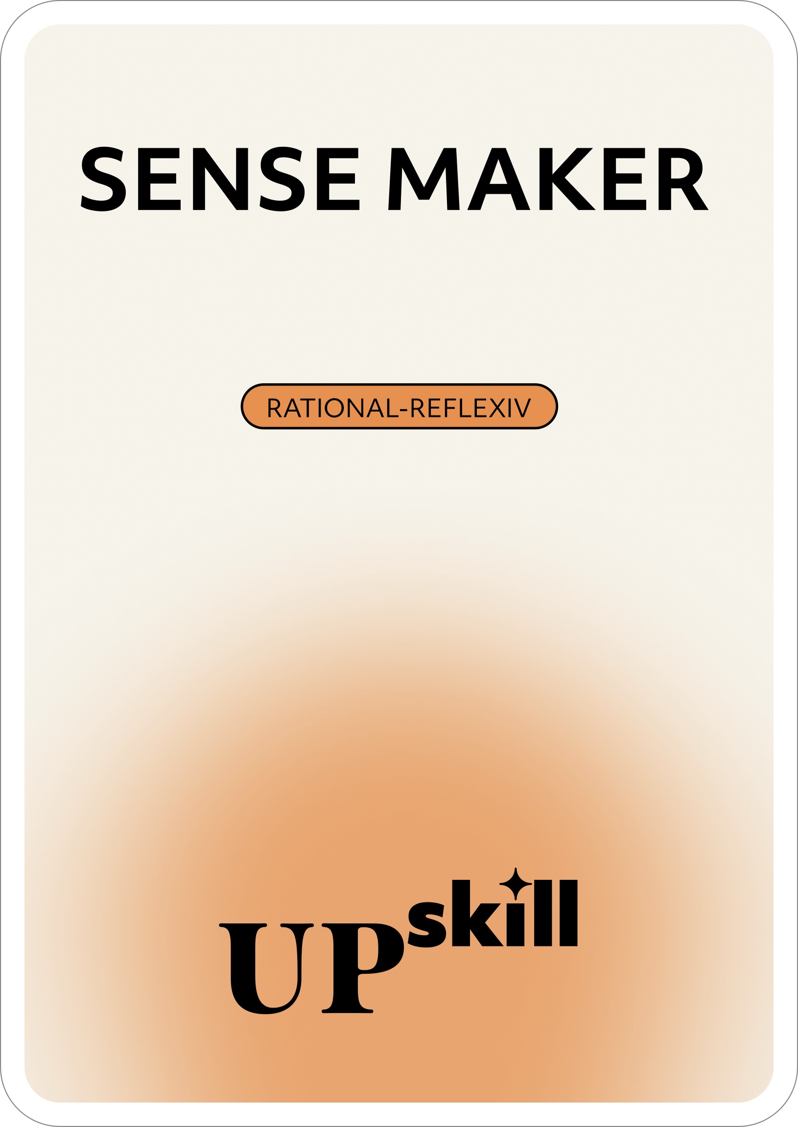 Sense Maker – Rollenkarte Vorderseite